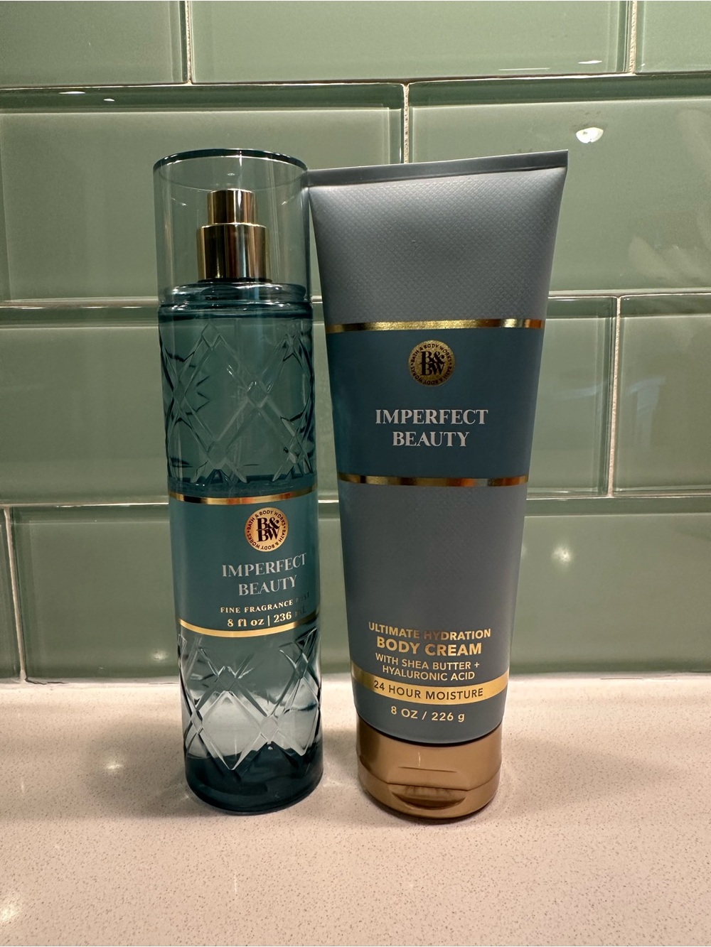 Bath & Body Works Imperfect Beauty Set. Brand new fragrance spray and body cream